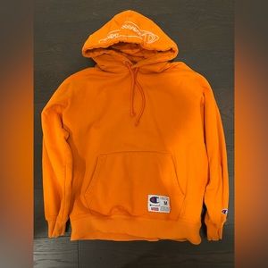 Supreme champion outline hooded sweatshirt